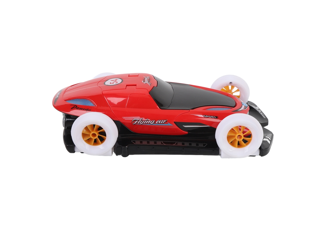 Coche Eléctrico Infantil Con Luces Y Música, Rotación Universal, Puerta Que Se Abre, Color Rojo.