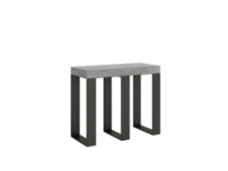 Consolas Sintesi Small Extensible hasta 196 cm ITAMOBY (90 x 40 x 77 cm - Paneles de Melamina - Cemento)
