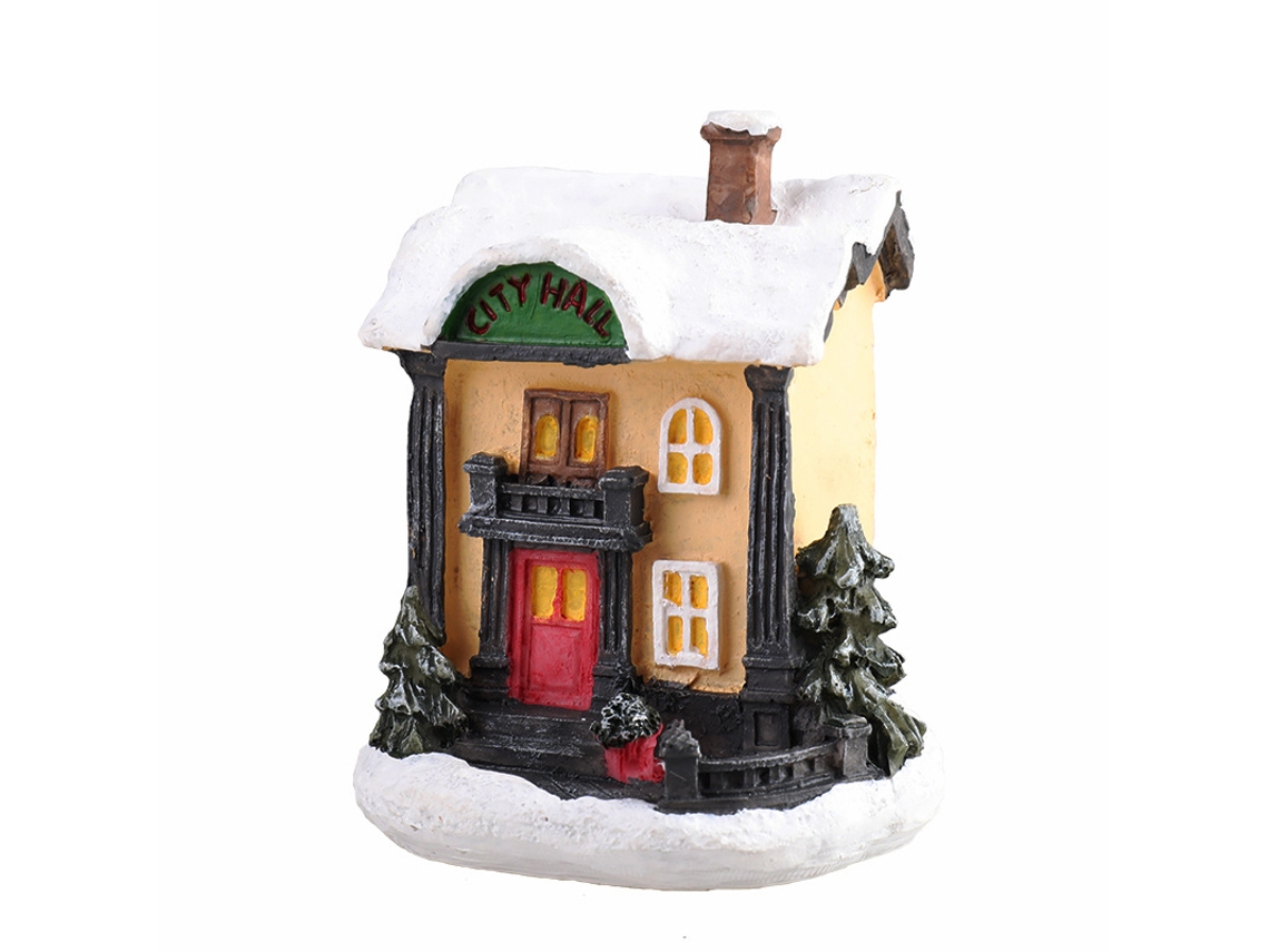 Casas navideñas con luces LED, decoración interior y adornos navideños Siurn (k)