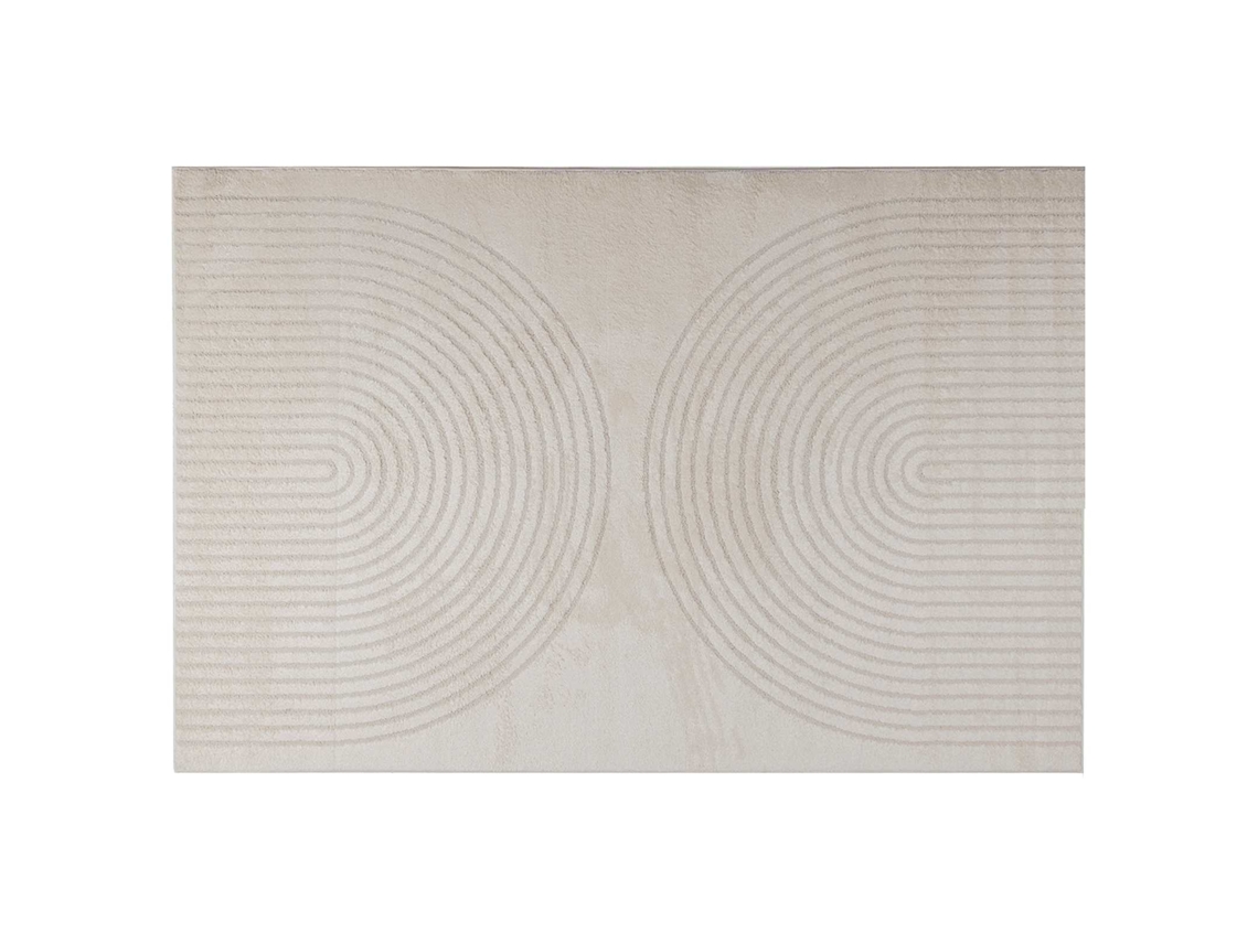 Vidaxl Alfombras De Área Galati Crema 280 X 200 Cm Poliéster