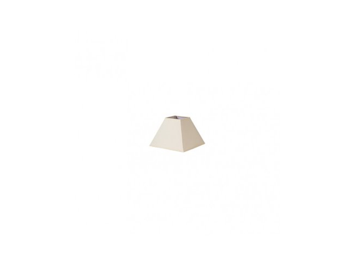 Pantalla Piramide Mezzo E27 beige 15dx8dx11h Tejido Popelin