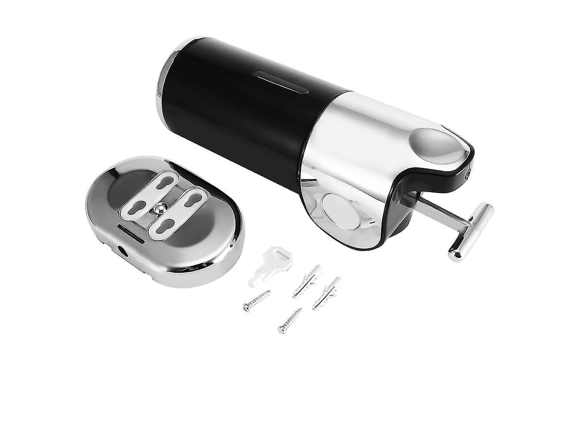 Dispensador de jabón líquido de pared Rosewell de 500 ml, color negro, para baño o cocina