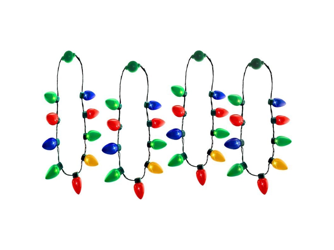 Guirnaldas de luces navideñas con luces LED - Paquete familiar de 4 para las fiestas