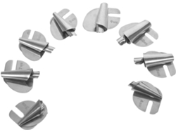 Juego de 8 accesorios universales para dobladillos de acero inoxidable Alipis, prensatelas