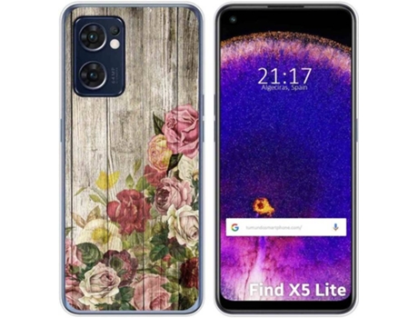 Carcasa Oppo Find X5 Lite 5G TUMUNDOSMARTPHONE Dibujos Madera 08 Multicolor