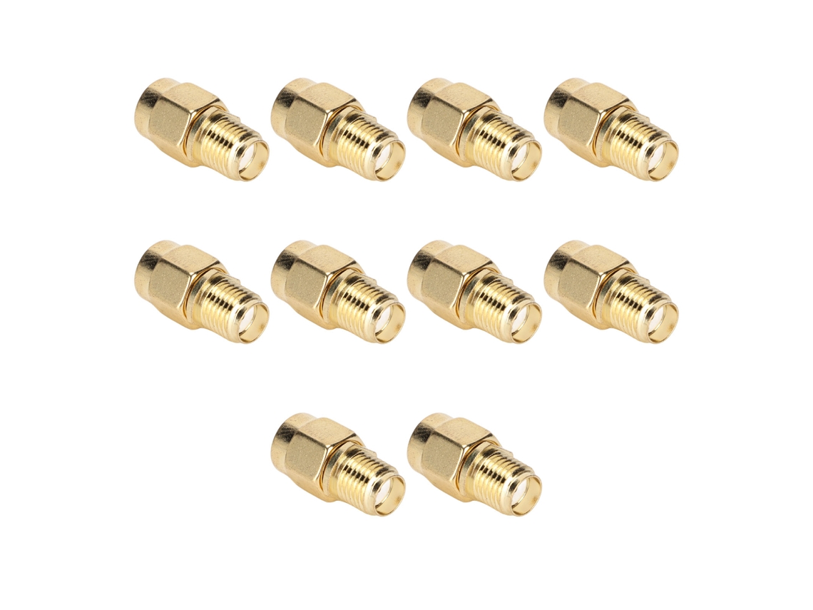 10 Adaptadores De Cable Coaxial Rf Sma Hembra A Conector Rpsma Hembra Ofc 50ω