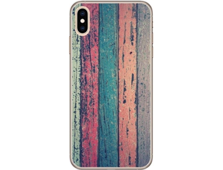 Carcasa iPhone XS Max TUMUNDOSMARTPHONE Madera 10 Multicolor