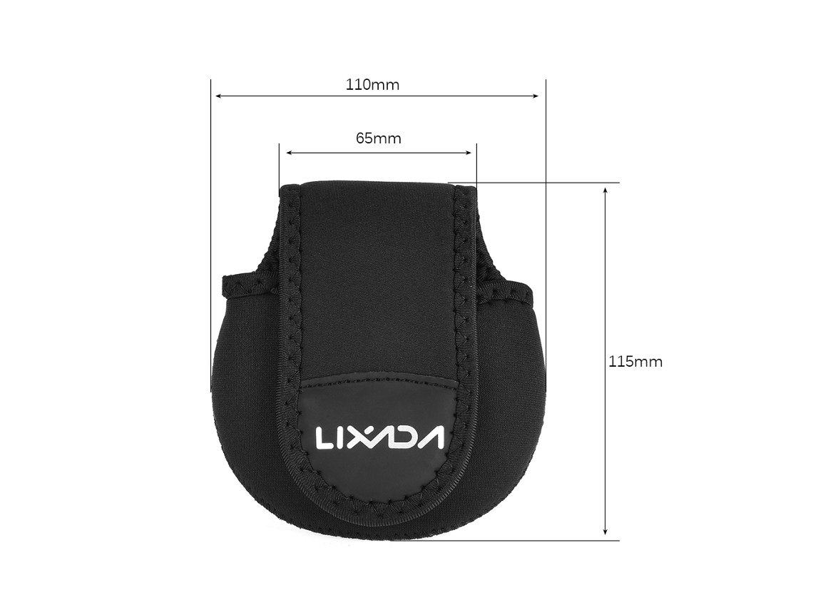 Estuche protector de monedas de pesca negro