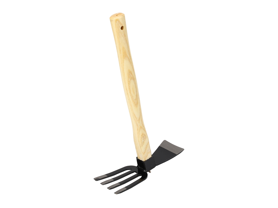 Azada Manual Con Hoz, De Acero Al Carbono, Con Mango De Madera, Para Jardinería, Eliminación De Malas Hierbas Y Siembra.