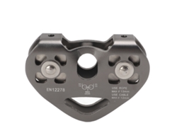 Polea Giratoria De Doble Carga En Aluminio Para Montañismo Y Escalada En Roca Con Dos Ruedas.