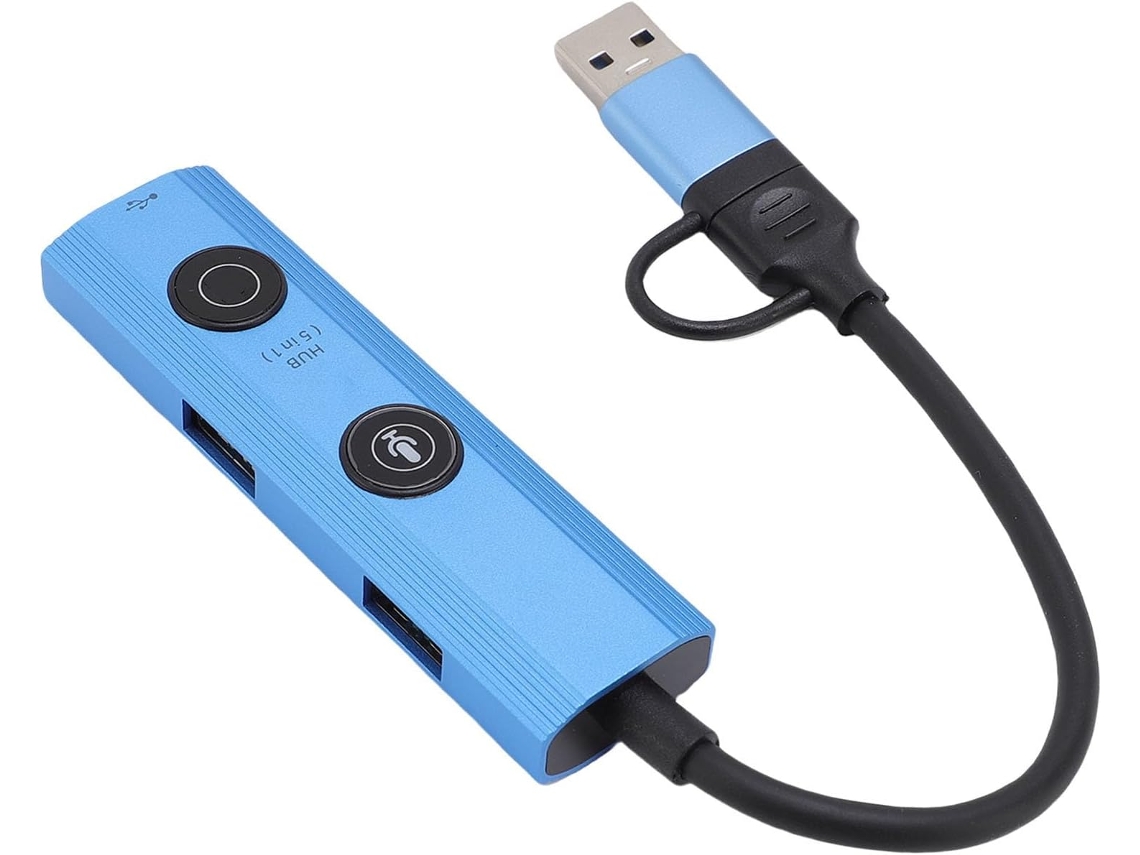 Estación De Acoplamiento Con Ia Para Portátil: Concentrador Usb 3.0 De 5 Pulgadas Con