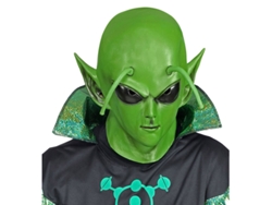 Máscara WIDMANN Alienígena verde con antenas