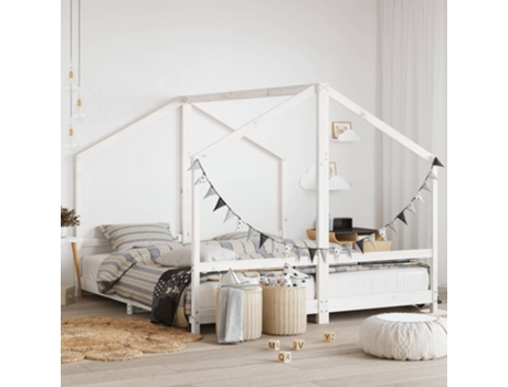 Estructura de cama para niños madera pino blanco 2x(90x200) cm MAISON EXCLUSIVE