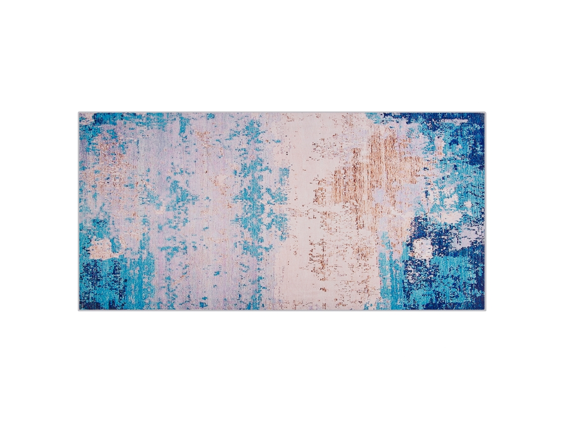 Alfombra de pelo corto BELIANI Inegol de Poliéster Azul 80x150