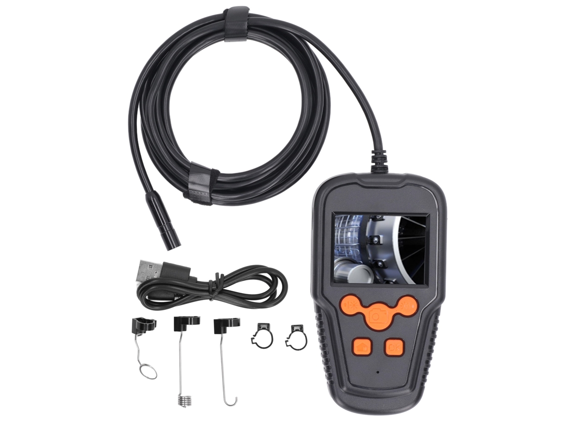 Endoscopio Industrial Con Pantalla Ips De 2,4 Pulgadas, Cámara Para Inspección De Tuberías, Ip67, 2 M