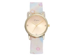 Reloj De Pulsera Lvpai Para Mujer Con Correa De Tela Y Movimiento De Cuarzo Blanco.