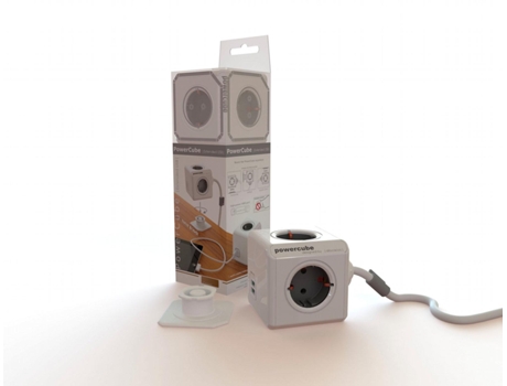 Triple ALLOCACOC Powercube Extended Usb 4Xac + 2Xusb + Cable