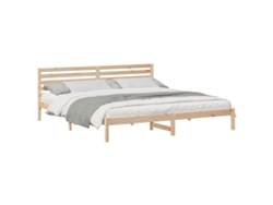 Maison Exclusive - Estructura De Cama Marrón 200 X 220 Cm Madera De Pino Macizo