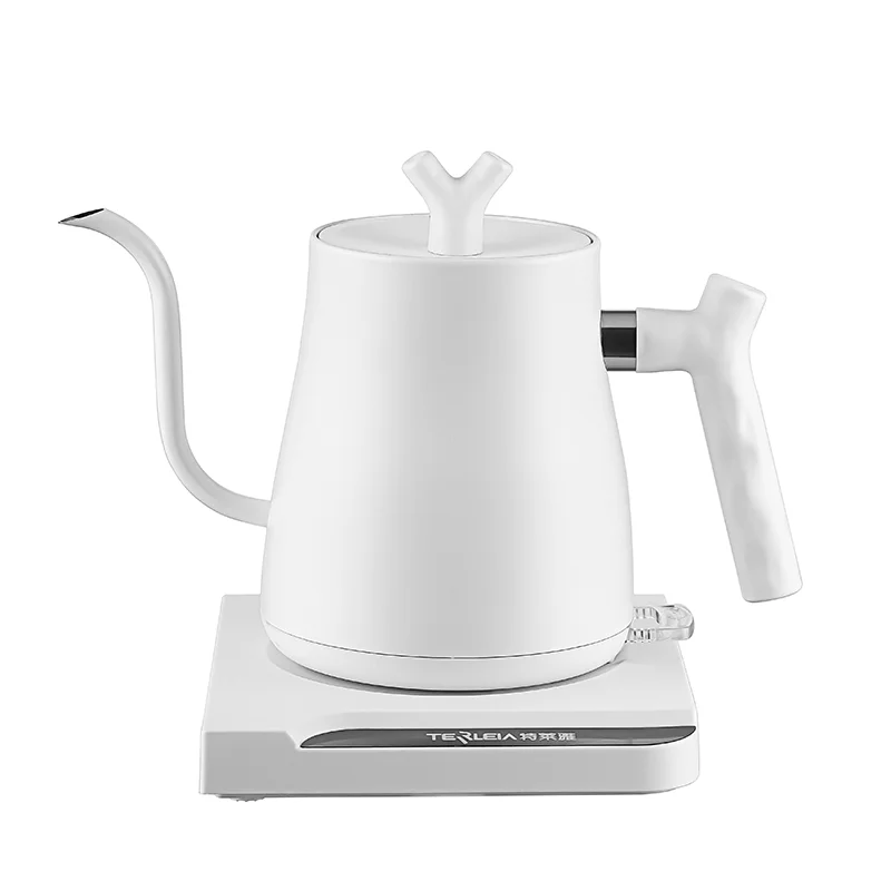 Hervidor Eléctrico (blanco) De 1,0 L, Estilo Cuello De Cisne, Revestimiento Interior De Acero Inoxidable 304, 220 V
