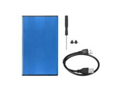 Caja Para Disco Duro 2.5 Pulgadas Con Usb2.0, Aluminio, 480mbps, Compatible Con Windows Y Vista (no Incluye Disco Duro)