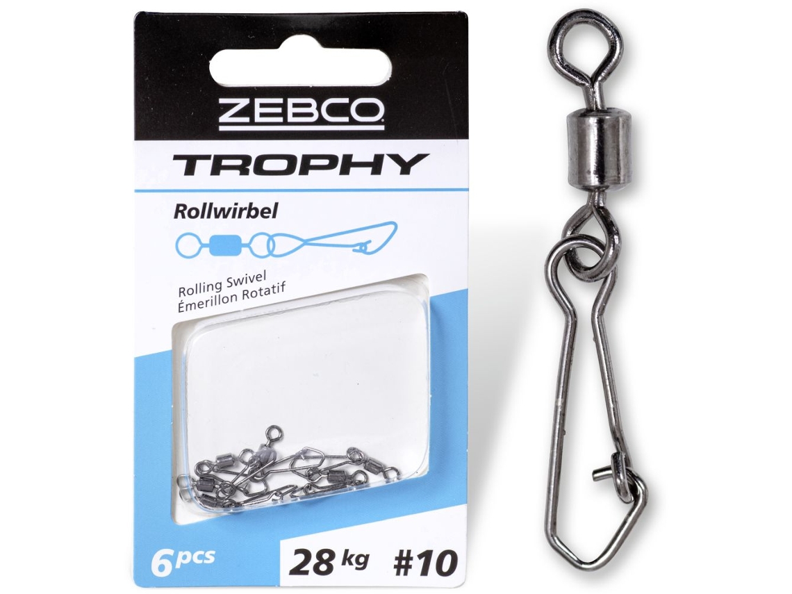 Juego de 6 rótulas ZEBCO Trophy Rolling