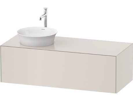 DURAVIT Tulip blanco, mueble de pared, ancho 1300 x fondo 550mm, con 1x extraíble, con tecnología tip-on, WT4977L