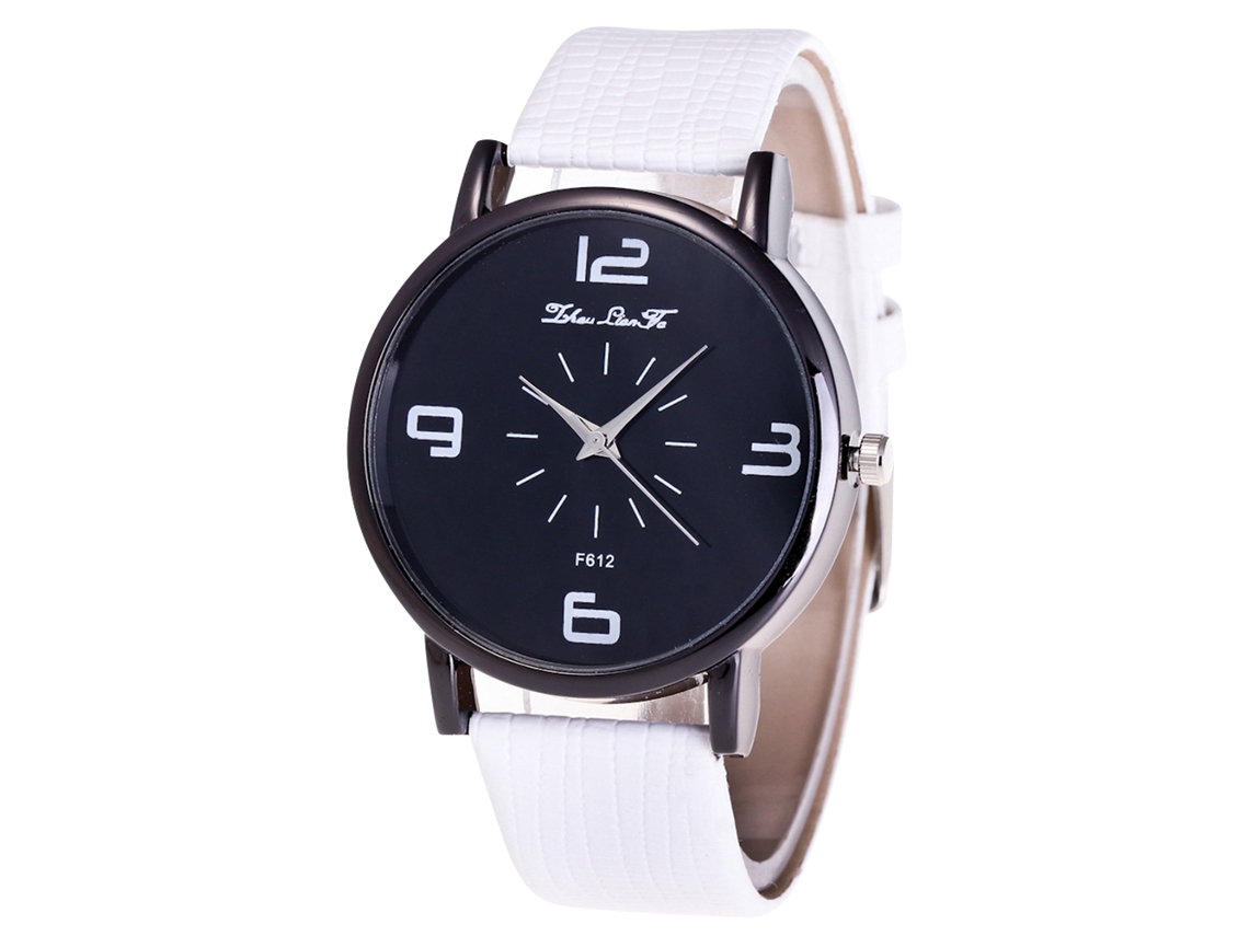 Reloj De Pulsera Analógico De Cuarzo Para Mujer, De Aleación, Con Esfera Redonda Blanca.