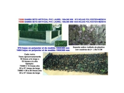 Bambu seto artf.pvc laurel 150x300 mm 1404 hojas polyest mz8014