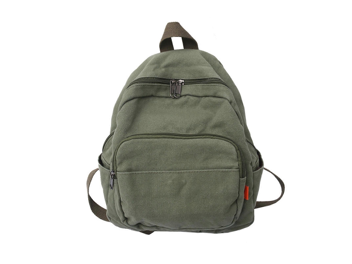 Mochila escolar resistente, mochila para portátil, mochila escolar de lona, ​​mochila informal para niñas, niños y jóvenes, verde Giecy