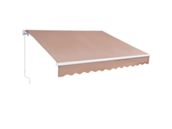 Toldo retráctil de 2,4 x 2,1 m con ajuste de altura, protección UV80 y resistencia al agua Tekmaquinas
