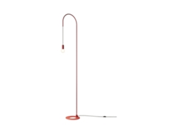 Lámpara de pie Zafferano Filo, giratoria 200°, metal pintado, casquillo E27 (bombilla de 60 W máx. incluida), altura 231 cm - Roja