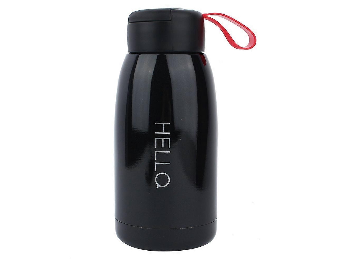 Botella térmica portátil Ly Ebike de acero inoxidable negro de 450 ml