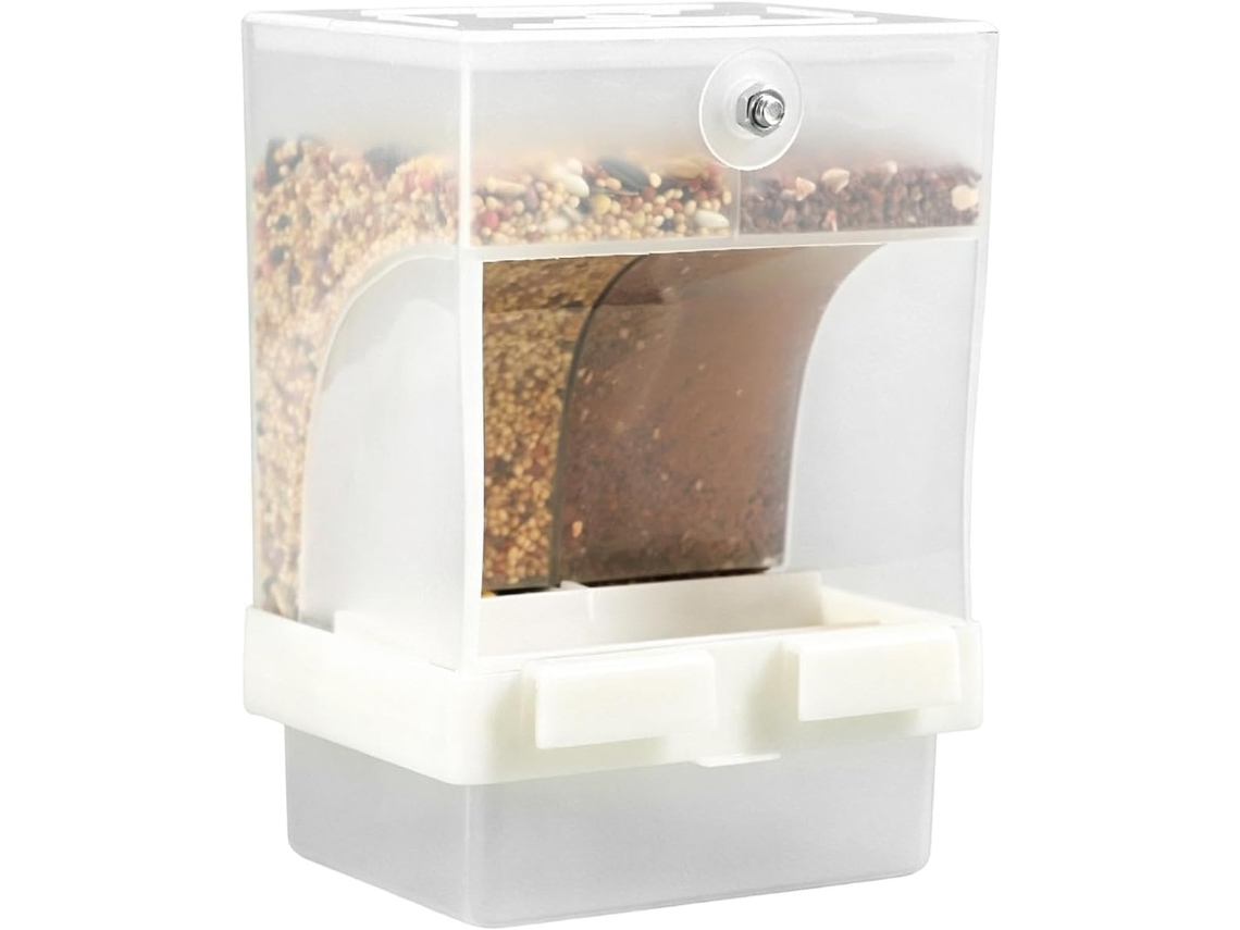 Para Parrots, Contenedor, Transparente, Doble Rejilla, Dispensador Automático De Agua Para Periquitos, Cotorras,