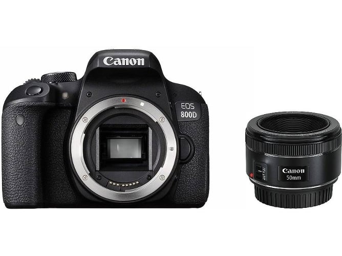 Kit Cámara Réflex CANON EOS 800D + EF 50mm F1.8 STM