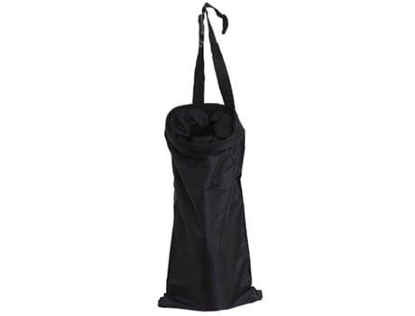 1 unids auto cubo de basura basura contenedor de almacenamiento de basura colgar bolsa de basura cubo de basura asiento de coche[Negro]