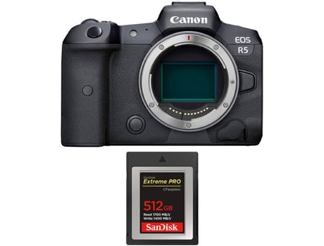 Kit Cámara CANON EOS R5 + SanDisk 512 GB (Full-Frame)