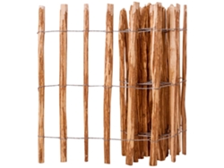Panel de valla VIDAXL Marrón Madera (90x500cm)