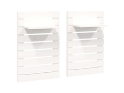 Juego de 2 estantes de pared de pino blanco macizo MAISON EXCLUSIVE