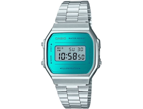 Reloj digital para hombre CASIO Plata (Acero - Resina)