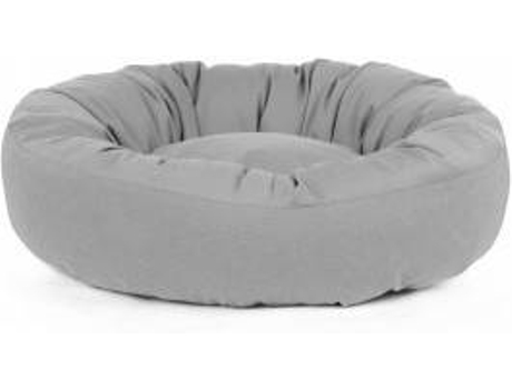 Cama Redonda para Perros y Gatos GAUTY Tela de sarga (Gris - 57 cm)