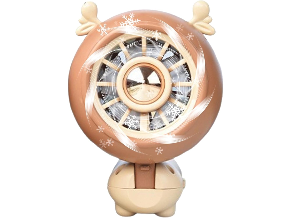 Ventilador Portátil Plegable Con Forma De Oso: Un Bonito Soplador De Viento Recargable Para La Habitación.