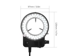 Luz Led Redonda para Microscópio com Brilho Ajustável | S/MARCA