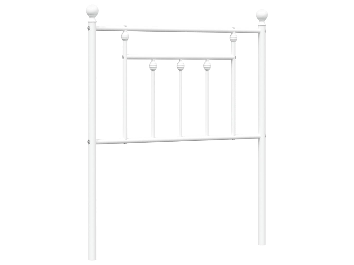 Cabecero de recambio de 75 cm de ancho en metal blanco, exclusivo de MAISON.