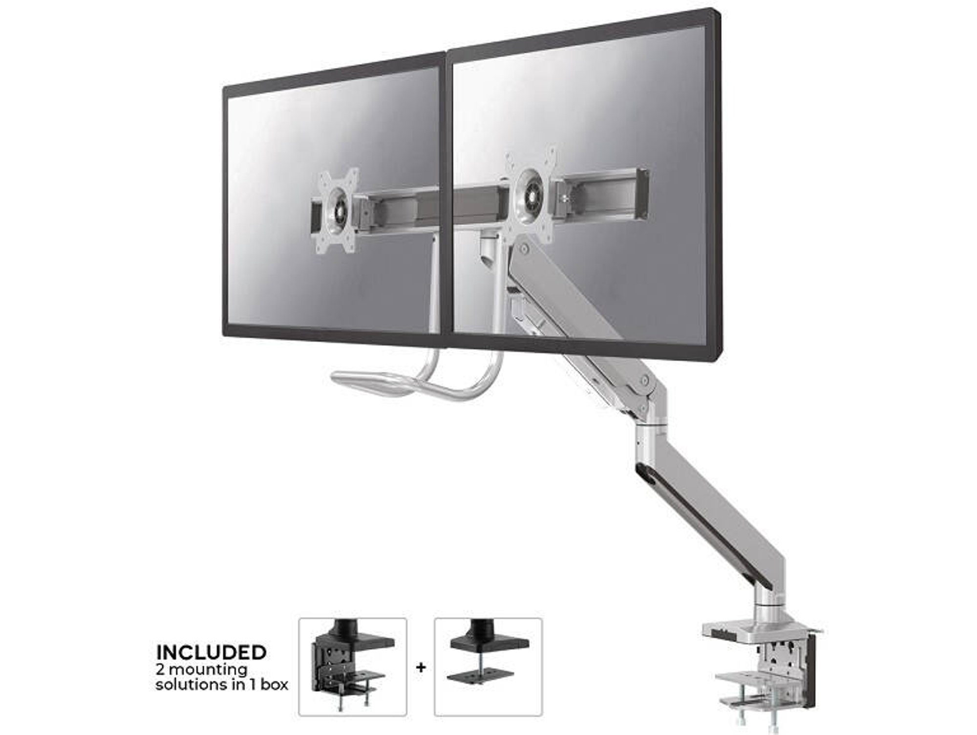 Soporte de Mesa NEWSTAR NM-D775DX (Ajustable - 10'' a 32'' - Hasta 8 kg)