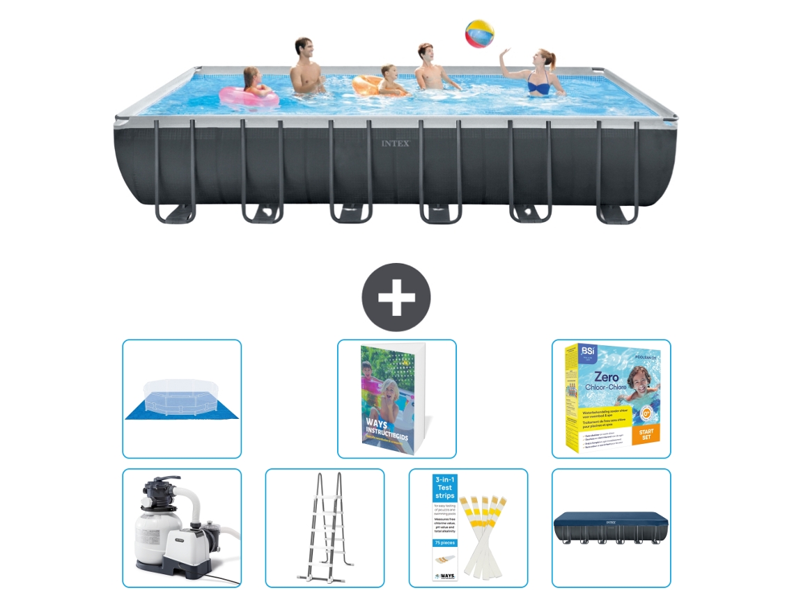 Intex Piscina Ultra Xtr Retangular - 732x366x132 Cm - 8-peças S546