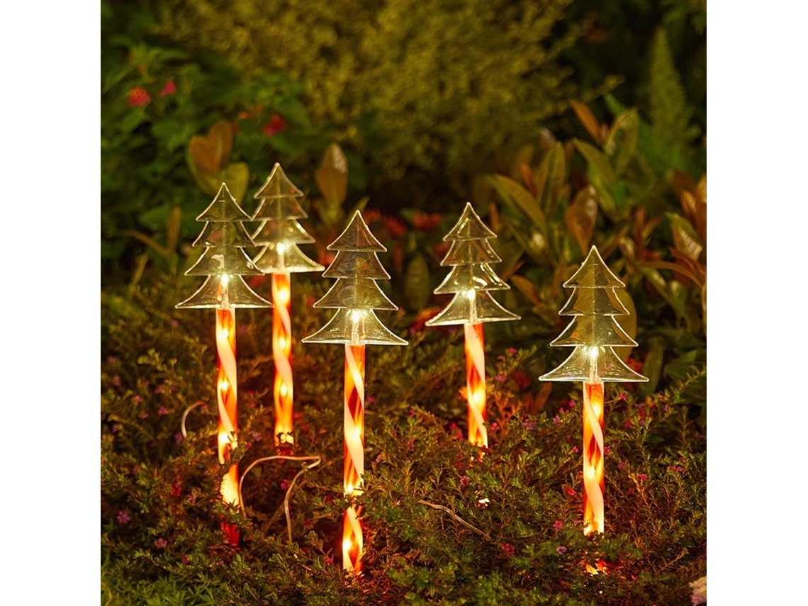 Luces solares navideñas para exteriores (juego de 5) JEIIBRZUI