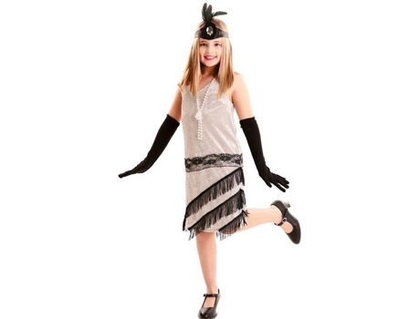 Disfraz de Niña EUROCARNAVALES flapper (Tam: 7-9 años)