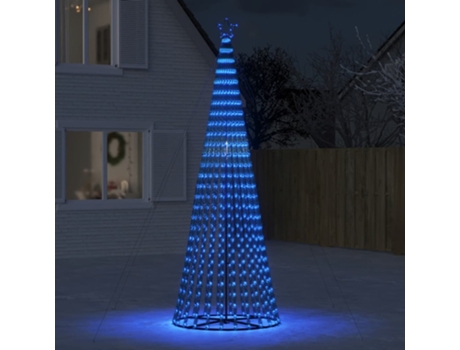 Árbol de Navidad VIDAXL Cono Luz Leds Azul (300 cm)