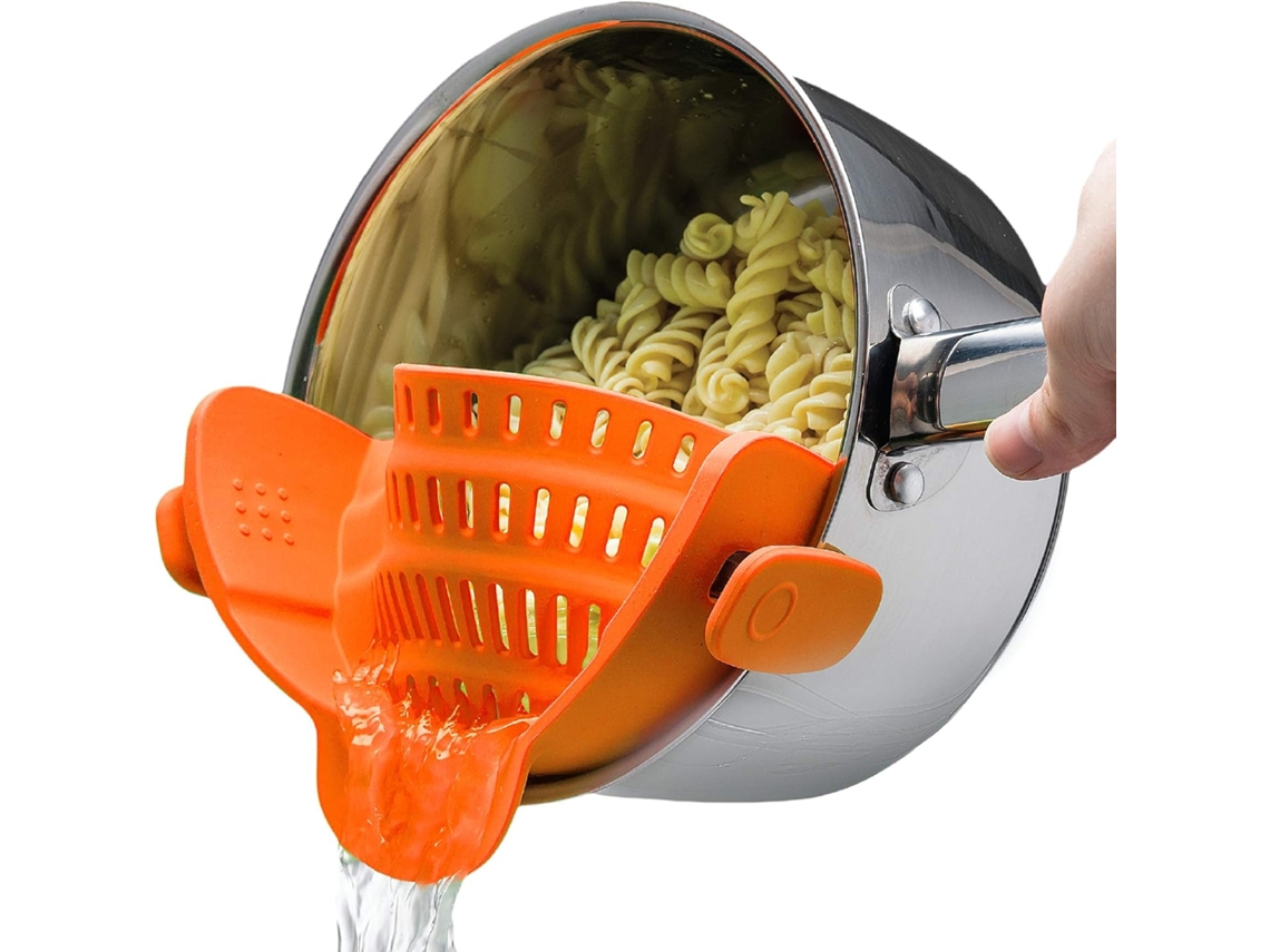 Adhesivo de silicona y encolador de masa, pegamento de silicona ajustable con clip naranja