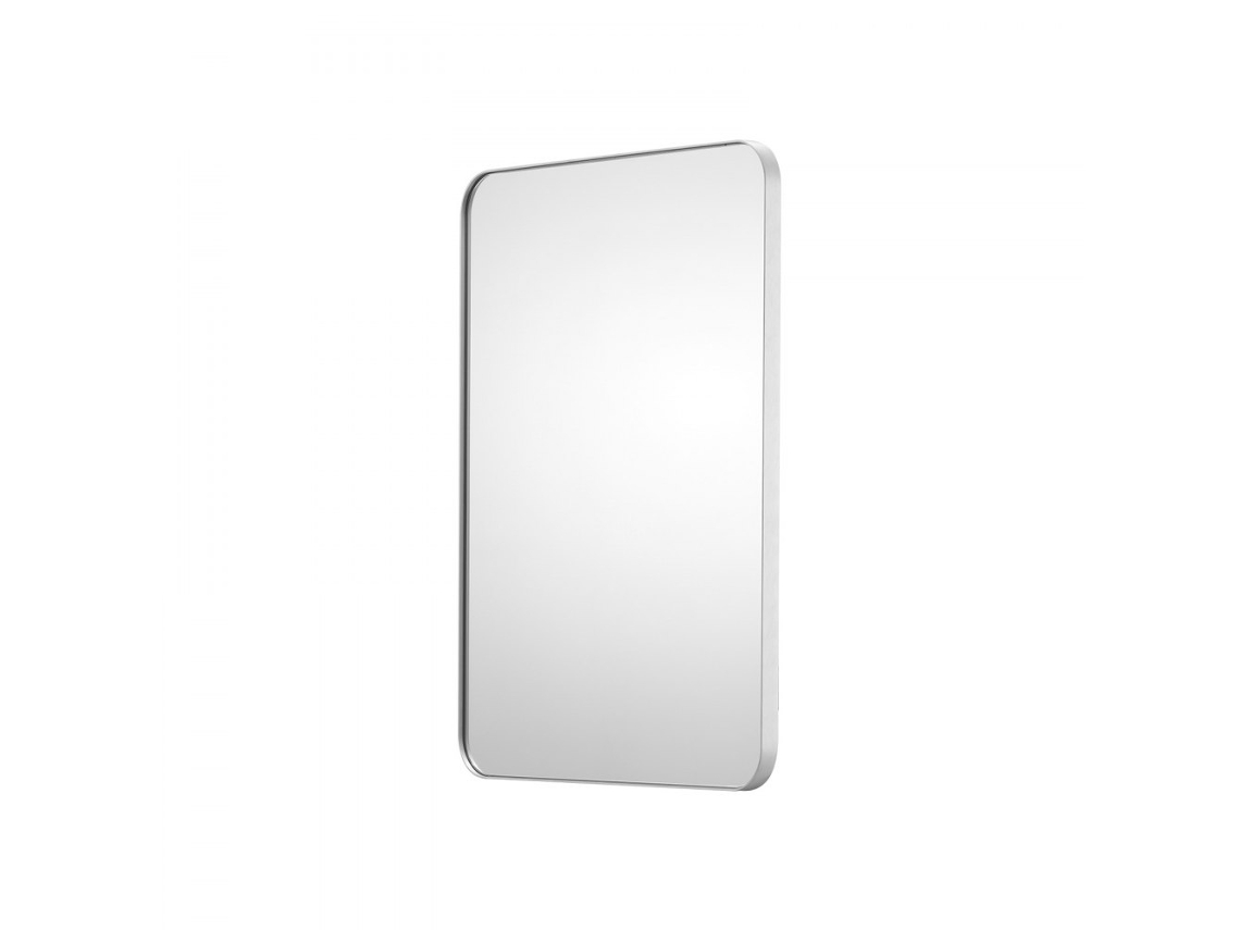 Espejo de pared rectangular con revestimiento epoxi antirayaduras e imagen transparente Tekmaquinas